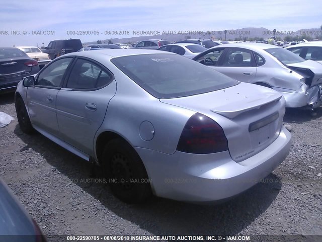 2G2WP522651193045 - 2005 PONTIAC GRAND PRIX SILVER photo 3