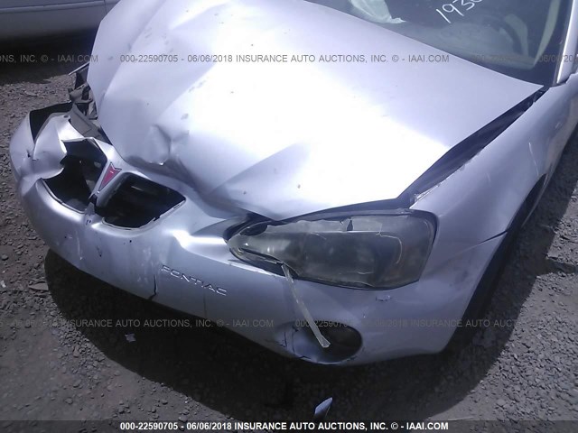 2G2WP522651193045 - 2005 PONTIAC GRAND PRIX SILVER photo 6