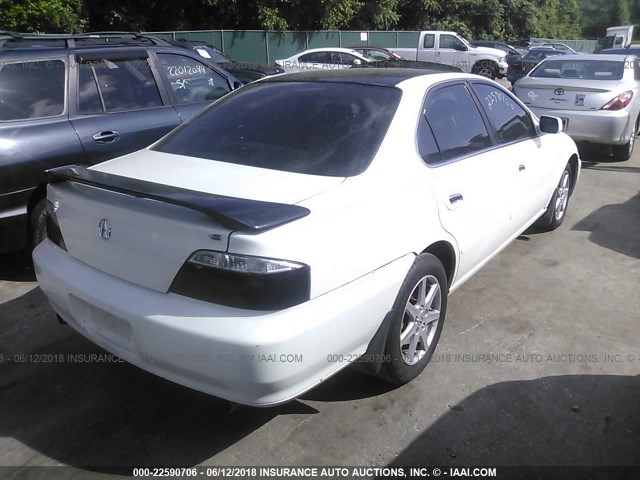 19UUA56862A013200 - 2002 ACURA 3.2TL TYPE-S WHITE photo 4