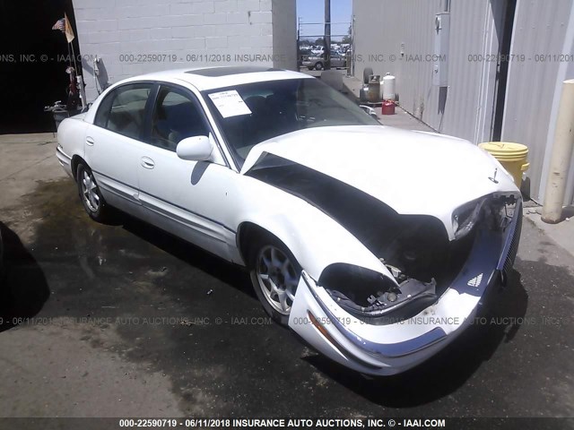 1G4CW54K214293989 - 2001 BUICK PARK AVENUE  WHITE photo 1