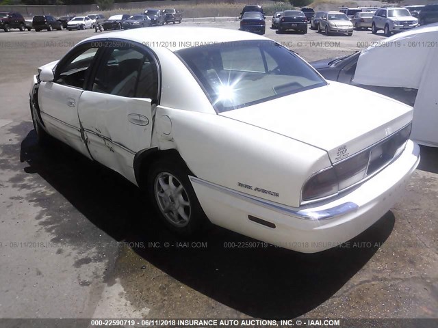 1G4CW54K214293989 - 2001 BUICK PARK AVENUE  WHITE photo 3