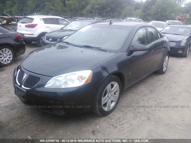 1G2ZG57B594173742 - 2009 PONTIAC G6 BLACK photo 2