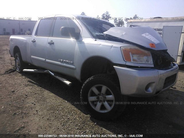 1N6AA07F28N348339 - 2008 NISSAN TITAN XE/SE/LE/PRO-4X SILVER photo 1