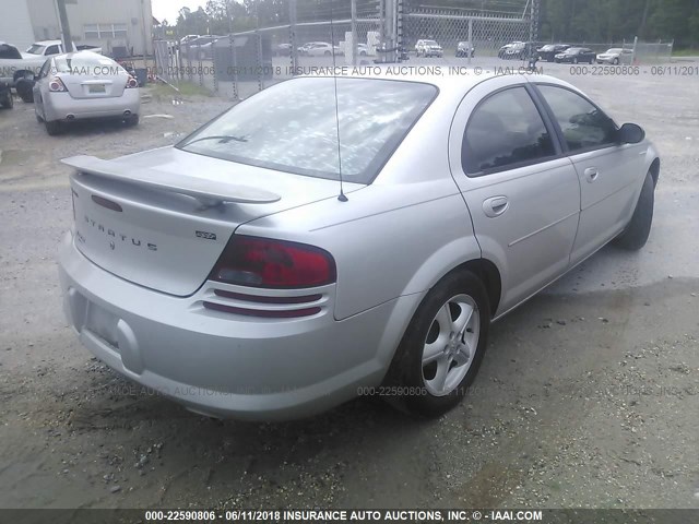 1B3EL46X66N133111 - 2006 DODGE STRATUS SXT GRAY photo 4