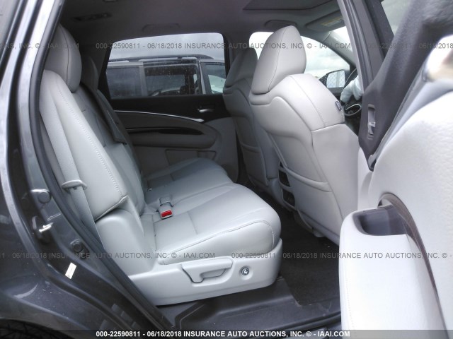 5FRYD3H54HB005383 - 2017 ACURA MDX TECHNOLOGY GRAY photo 8