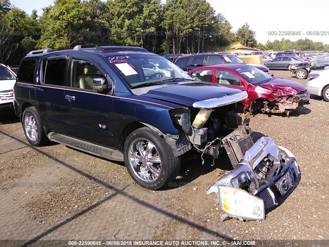 5N1AA08A76N728596 - 2006 NISSAN ARMADA SE/LE Dark Blue photo 1