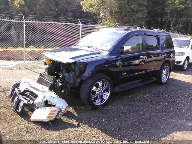 5N1AA08A76N728596 - 2006 NISSAN ARMADA SE/LE Dark Blue photo 2