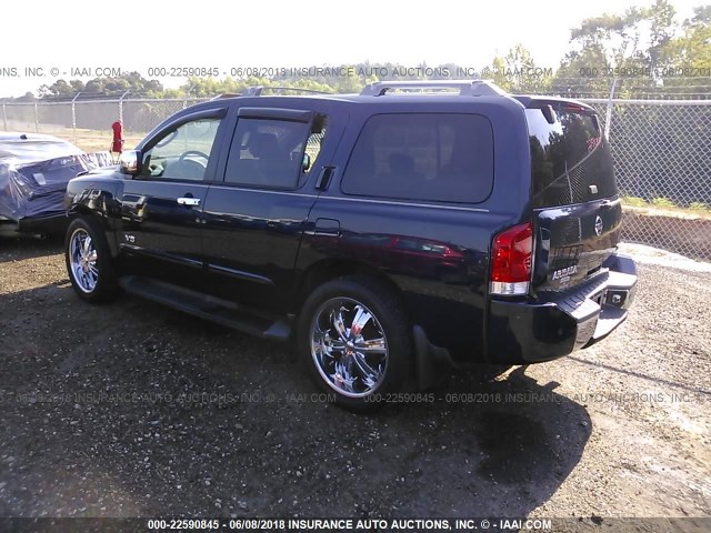 5N1AA08A76N728596 - 2006 NISSAN ARMADA SE/LE Dark Blue photo 3