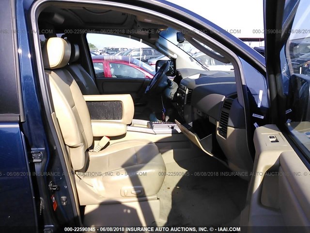 5N1AA08A76N728596 - 2006 NISSAN ARMADA SE/LE Dark Blue photo 5