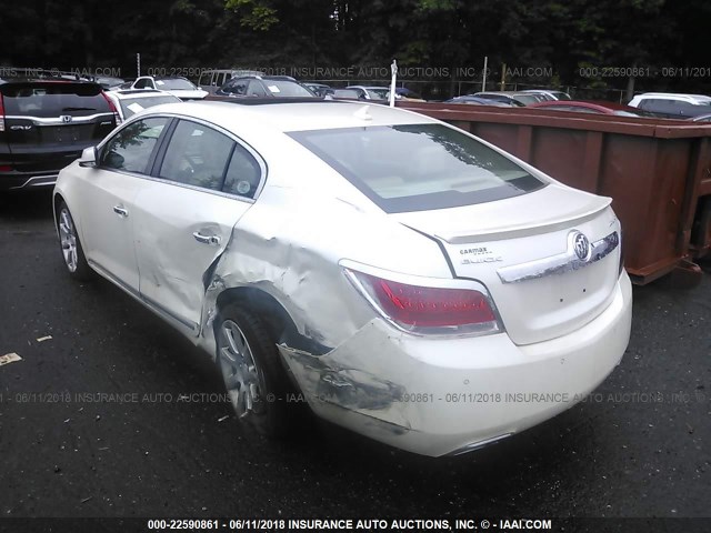 1G4GJ5G34DF314225 - 2013 BUICK LACROSSE TOURING WHITE photo 3