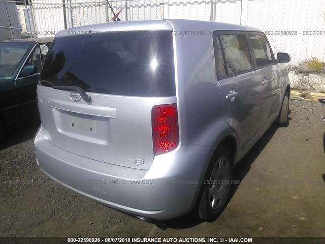 JTLZE4FEXA1101727 - 2010 TOYOTA SCION XB ვერცხლისფერი ფოტო 4