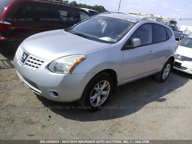 JN8AS58T39W042395 - 2009 NISSAN ROGUE S/SL SILVER photo 2