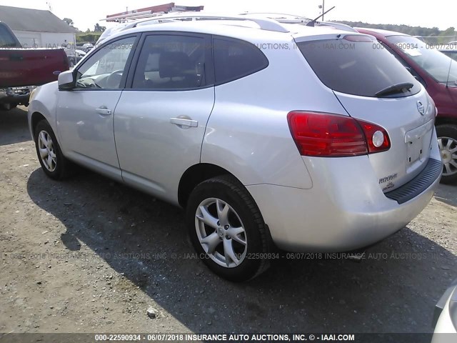 JN8AS58T39W042395 - 2009 NISSAN ROGUE S/SL SILVER photo 3