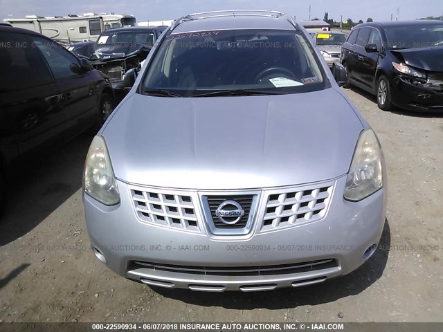 JN8AS58T39W042395 - 2009 NISSAN ROGUE S/SL SILVER photo 6