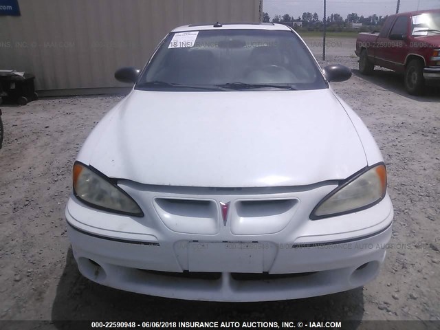 1G2NV12E75M133543 - 2005 PONTIAC GRAND AM GT1 WHITE photo 6