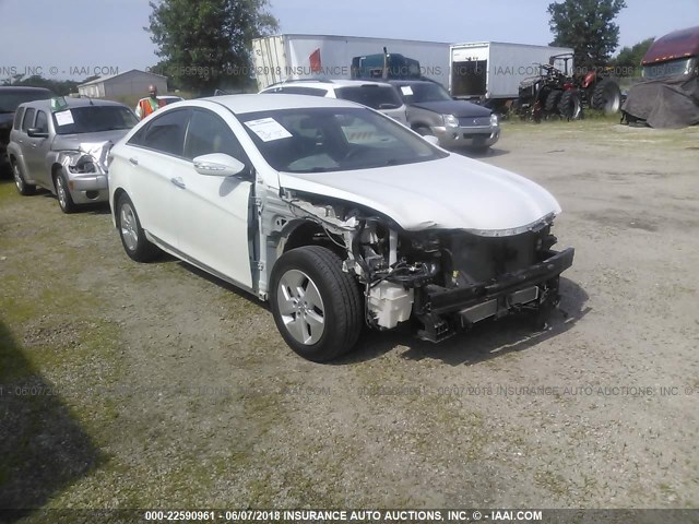 KMHEC4A42CA043349 - 2012 HYUNDAI SONATA HYBRID WHITE photo 1