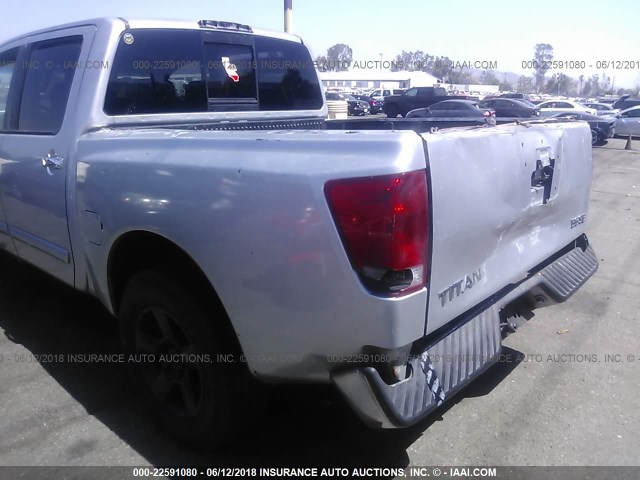 1N6AA07A64N514263 - 2004 NISSAN TITAN XE/SE/LE SILVER photo 6