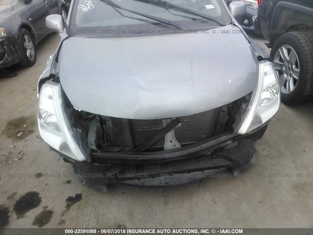 3N1BC1CP8CK276375 - 2012 NISSAN VERSA S/SL GRAY photo 6