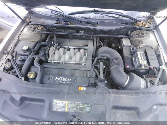 1LNHM97V9YY909151 - 2000 LINCOLN CONTINENTAL  Srebrny zdjęcie 10