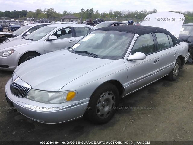 1LNHM97V9YY909151 - 2000 LINCOLN CONTINENTAL  Srebrny zdjęcie 2