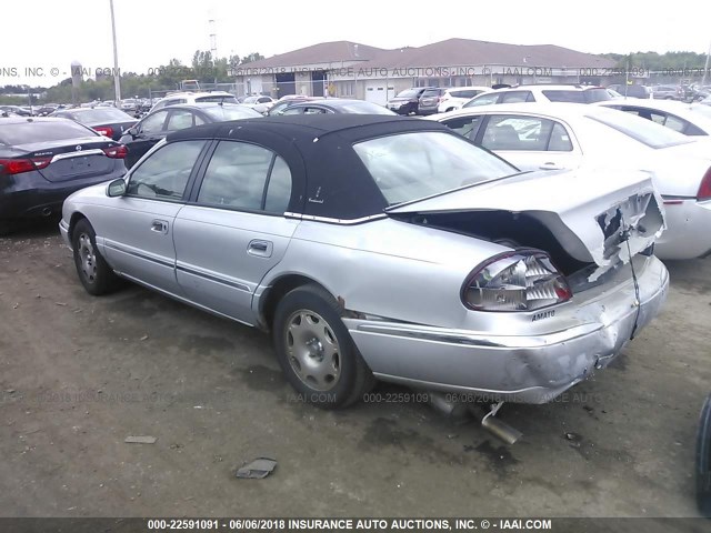 1LNHM97V9YY909151 - 2000 LINCOLN CONTINENTAL  Srebrny zdjęcie 3