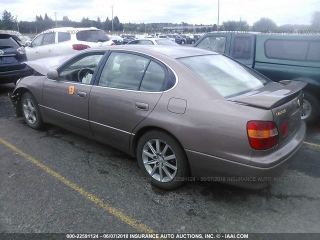 JT8BH68X6W0013073 - 1998 LEXUS GS 400 BROWN photo 3