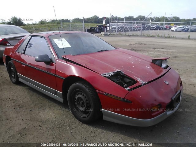 1G2PG3798FP217462 - 1985 PONTIAC FIERO GT RED photo 1