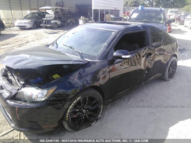 JTKJF5C72B3019622 - 2011 TOYOTA SCION TC 黑色 照片 2