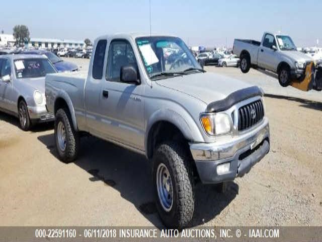 5TEWN72N61Z845319 - 2001 TOYOTA TACOMA XTRACAB SILVER photo 1