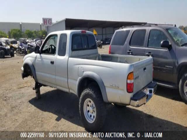 5TEWN72N61Z845319 - 2001 TOYOTA TACOMA XTRACAB SILVER photo 3