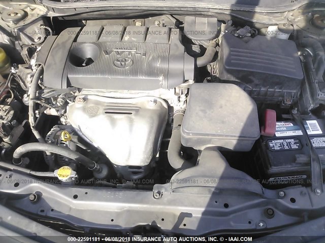 4T4BF3EK6BR172131 - 2011 TOYOTA CAMRY SE/LE/XLE SILVER photo 10