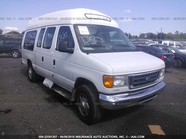 1FTNS24WX7DB03293 - 2007 FORD ECONOLINE E250 VAN WHITE photo 1