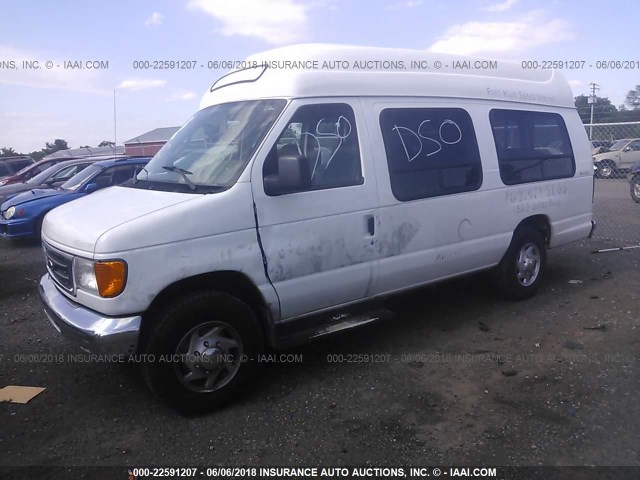 1FTNS24WX7DB03293 - 2007 FORD ECONOLINE E250 VAN WHITE photo 2