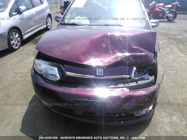 1G8AL52F13Z193800 - 2003 SATURN ION LEVEL 3 MAROON photo 6