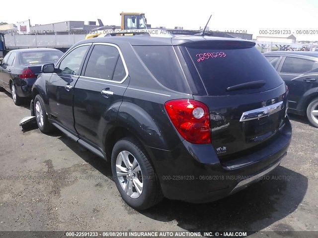 2GNALFEK8D6266511 - 2013 CHEVROLET EQUINOX LTZ GRAY photo 3