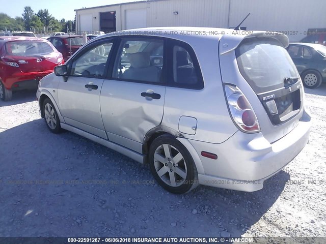 JS2RC62H865351860 - 2006 SUZUKI AERIO SILVER photo 3