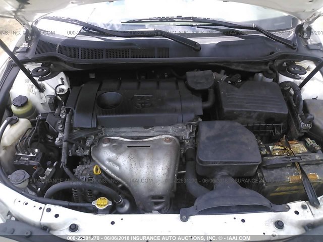 4T1BF3EK6BU662997 - 2011 TOYOTA CAMRY SE/LE/XLE WHITE photo 10