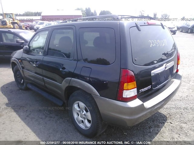 4F2CZ94124KM20217 - 2004 MAZDA TRIBUTE BLACK photo 3