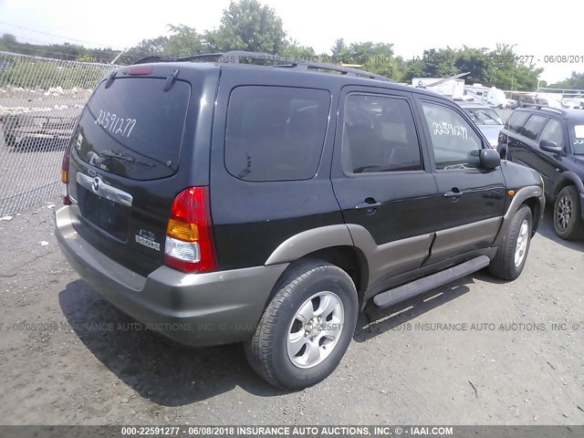 4F2CZ94124KM20217 - 2004 MAZDA TRIBUTE BLACK photo 4