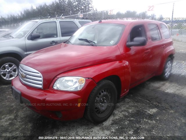 3GNCA13B09S634127 - 2009 CHEVROLET HHR LS RED photo 2