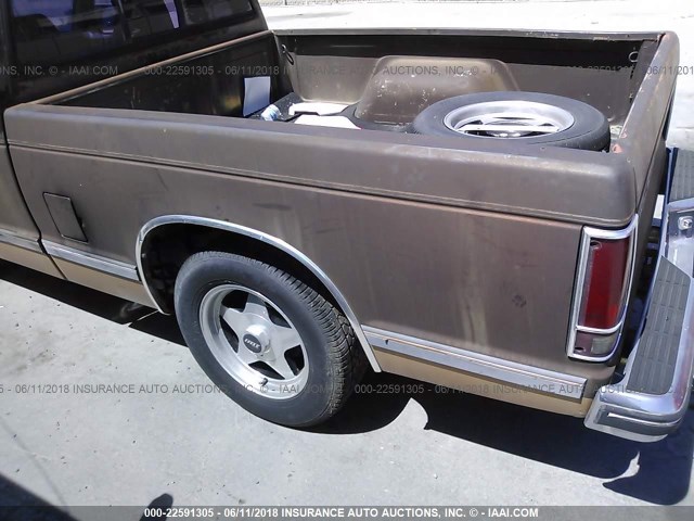 1GCCS14R8G8172262 - 1986 CHEVROLET S TRUCK S10 BROWN photo 6