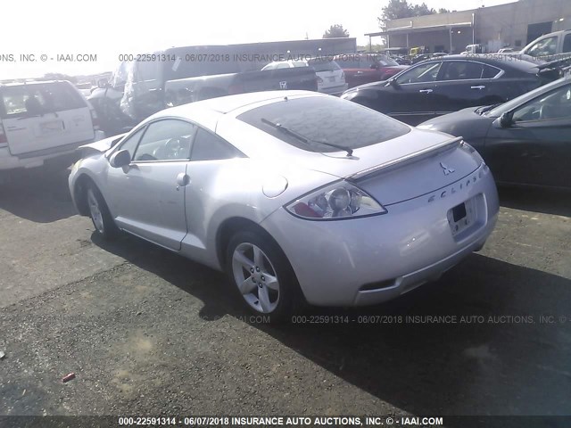 4A3AK34T36E055507 - 2006 MITSUBISHI ECLIPSE GT SILVER photo 3