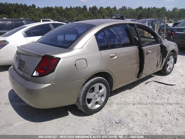 1G8AJ55F76Z132473 - 2006 SATURN ION LEVEL 2 Qızıl foto 4