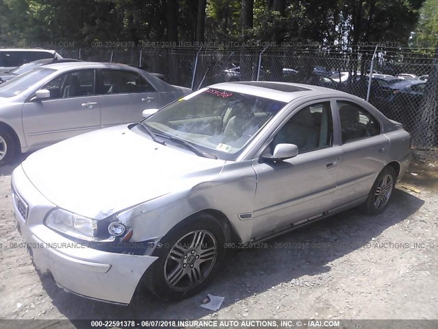 YV1RS592462556211 - 2006 VOLVO S60 2.5T SILVER photo 2