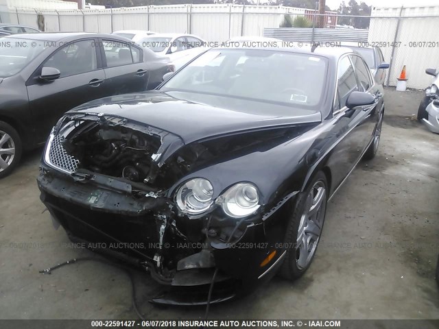 SCBBR93W678044389 - 2007 BENTLEY CONTINENTAL FLYING SPUR BLACK photo 2