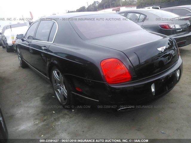 SCBBR93W678044389 - 2007 BENTLEY CONTINENTAL FLYING SPUR BLACK photo 3