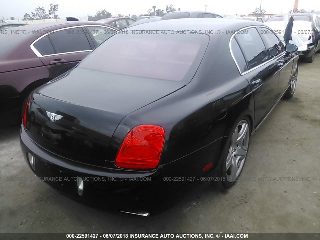 SCBBR93W678044389 - 2007 BENTLEY CONTINENTAL FLYING SPUR BLACK photo 4