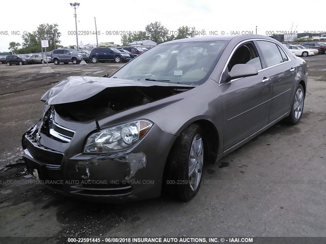 1G1ZC5E00CF318389 - 2012 CHEVROLET MALIBU 1LT 锡色 照片 2