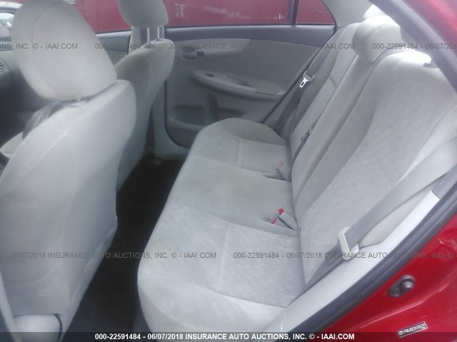 JTDBL40E29J036797 - 2009 TOYOTA COROLLA LE/XLE RED photo 8