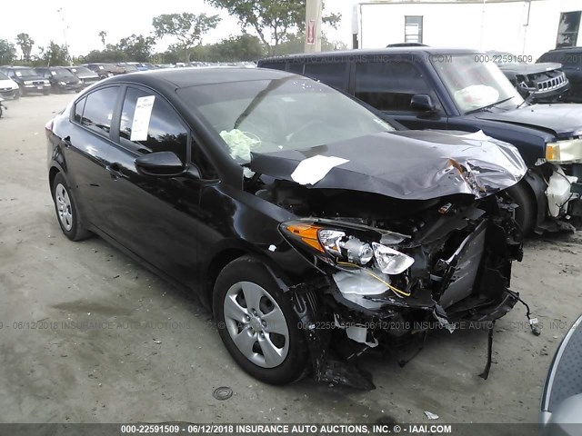 KNAFK4A69F5433128 - 2015 KIA FORTE LX BLACK photo 1